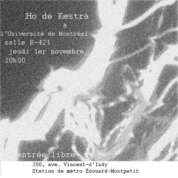 hodekestra 2 université de montréal 1 novembre 2007 affiche